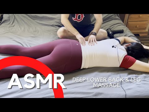 ASMR BEST Lower back and Thigh Massage | No Talking | Real Person