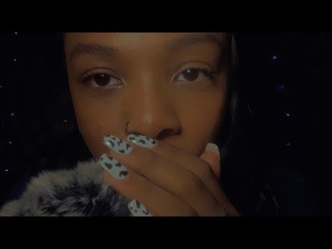 ASMR positive affirmations + hand movements + mic brushing