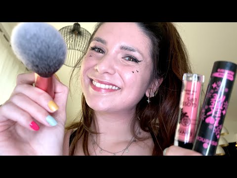 ASMR Doing Your Makeup in Bed (right before you fall asleep) - Personal Attention, English RP