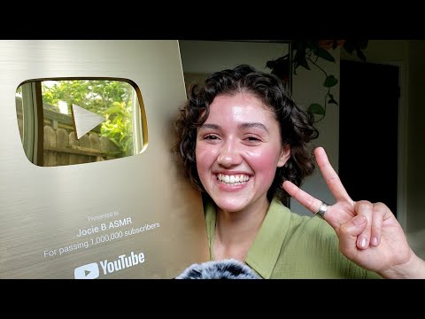 ASMR Gold Play Button Unboxing 🌻💖 Reading Your Comments (Whispering)