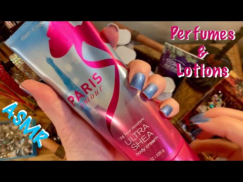 ASMR Request/Perfume & Lotion Rummage (No talking) Lid sounds