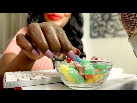 Sour Patch Kids ASMR Eating Sounds Tapping + AIR CONDITION