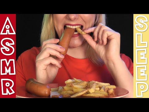 Awesome Eating Sounds 👉🏼 Bockwurst & Fries Mukbang | ASMR