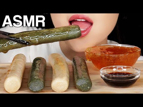 ASMR Giant Rice Cake (Garaetteok) with Rice Syrup 가래떡, 조청 먹방 Eating Sounds Mukbang