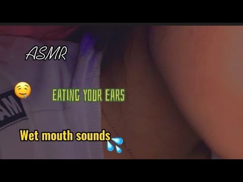 Asmr eating ears 👂🏾💦 Wet Mouth sounds❤️ | NO TALKING |BEST VIDEO EVER!!!!