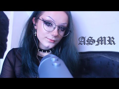 ASMR ✨ Repeating My Intro And Outro 🖤🦇 Inaudible Whispering, Finger Fluttering 💖