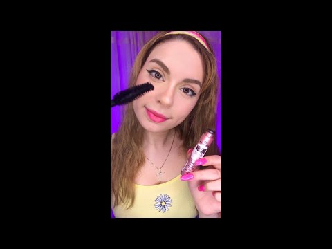 ASMR Fast & Agressive Makeup #shorts Makeup Artist RP fast for CHAOTIC PERSONAL ATTENTION RP ❤️💄