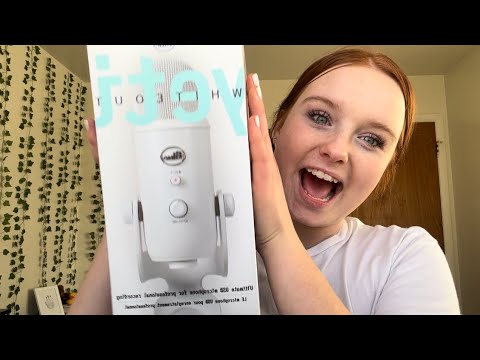 ASMR Unboxing My NEW Blue Yeti Microphone! (Soft Spoken,Tapping) ⭐️