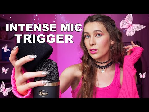 ASMR | Intense Fast & Aggressive Mic Triggers | Pumping, Swirling, Tapping, Rubbing w/ Mouth Sounds.