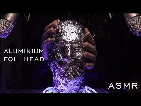 [ASMR] ALUMINIUM FOIL HEAD / CABEZA DE PAPEL DE ALUMINIO (No talking)