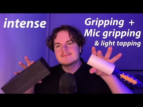 ASMR Fast & Aggressive Gripping, Mic Gripping + Light Tapping