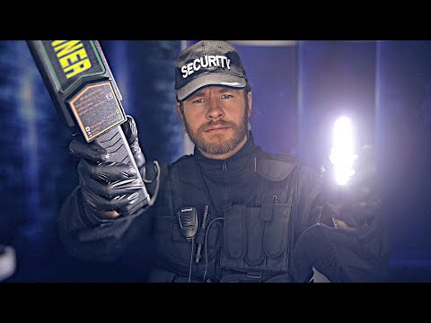 Insolent Security Guard Check Roleplay [ASMR] (Pat down, Light Examination, Detector)
