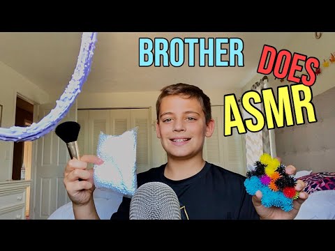 My BROTHER tries ASMR! Spoiler alert: it’s really good!