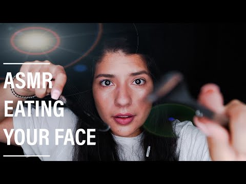 ASMR EATING YOUR FACE | EATING NEGATIVE ENERGY | MOUTH SOUNDS