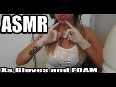 {ASMR} Xtra small Gloves with Xtra Foam | relaxing