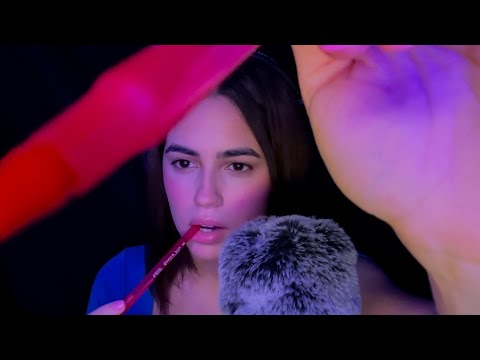 ASMR | Pen Noms | Face Tracing | Mouth Sounds (Tingly)💜