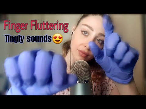 Finger Fluttering with Latex Gloves 👋 | Repeating "Focus on me"| Hand movements & Visuals 😍