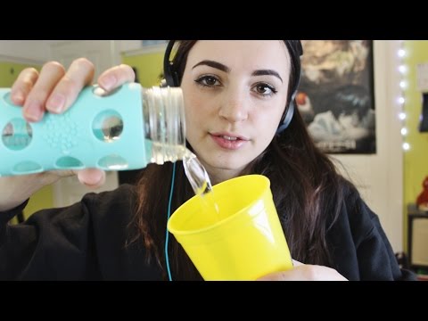 [ASMR] Water, Bottle, Spraying, Tapping Sounds! (With Whispers)