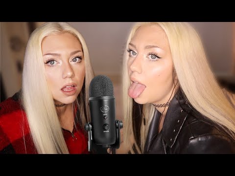 ASMR Twin Mouth Sounds ( Starts slow gradually gets more Fast and Chaotic) No Talking