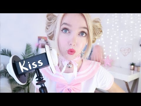 100% ASMR INTENSE TINGLES 👄KISSES, YOU will fall asleep, Close up Mouth Sounds Ear to Ear