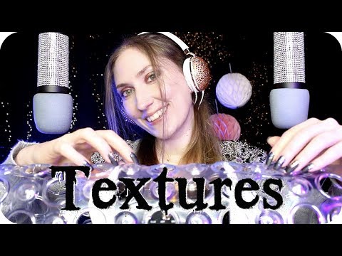 ASMR Tapping & Scratching Tingly Textures - 2 Hours 💎 Ear to Ear Triggers w/ 4 mics & Whispering