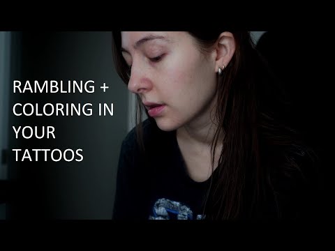 [ASMR] Soft Spoken Classmate Rambles and Colors in Your Tattoos with Marker 🖊️