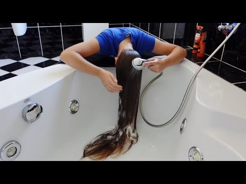 ASMR Washing My Hair | Hair Wash No Talking | Hair Shampooing | Hair Wash Forward