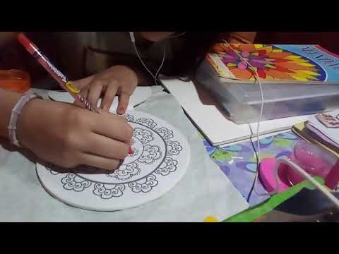 ASMR EN ESPAÑOL PINTANDO MANDALAS Y CHARLA