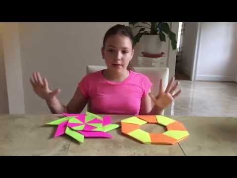How to make an origami ninja star - ninja star tutorial | Fluffy Unicorn Forever