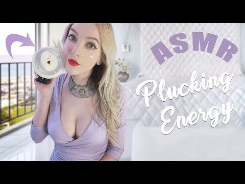 ASMR Plucking Negative Energy 🌷Whisper Ear to Ear, Mouth Sounds, Camera Touching