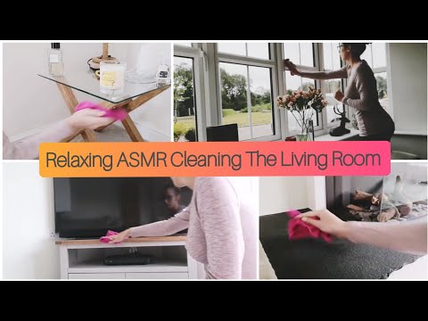 ASMR - Household Cleaning/Dusting The Living Room No Talking