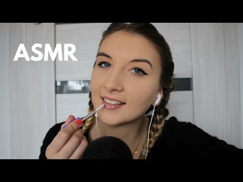 ASMR| APPLYING TOO MUCH LIPGLOSS WITH MOUTH SOUNDS ~