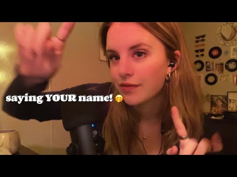 Saying Your Name! 1K Subscriber Special ASMR 💙🎙️ [hand sounds, personal attention for sleep]