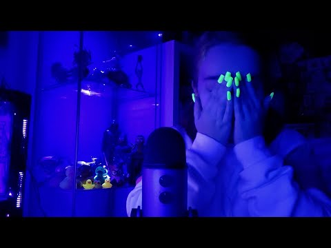 ASMR NEON: nails sounds + tapping + susurros