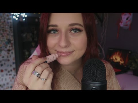 [ASMR] Close up: Applying Lipbalm (Rambling & Mouth Sounds)