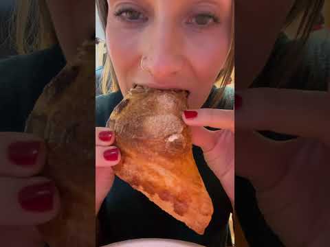 Eating The Best Blueberry Calzone EVER ASMR 🤤