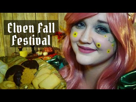 ASMR Fantasy Roleplay | Elven Harvest Moon Festival | Autumn Treats, Face Painting, and Chatting!
