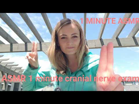 ASMR 1 MINUTE CRANIAL NERVE EXAM OUTSIDE (1 MINUTE ASMR)