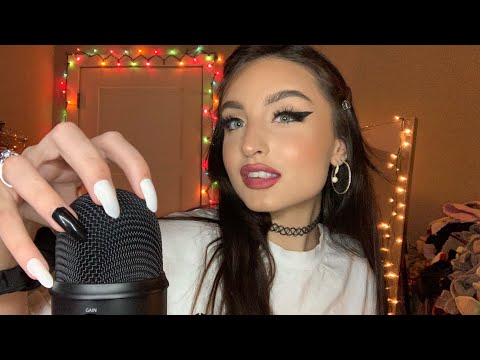 ASMR | Slow/Gentle Mic Scratching, Mouth Sounds, & Hand Sounds w/ ramble