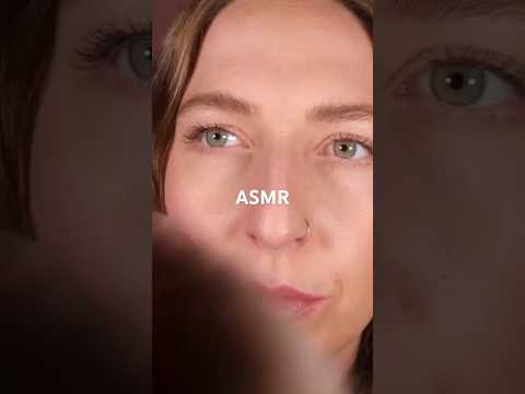 Let me brush your face 🥰 #asmr #asmrfacebrushing #asmrvisualtriggers #asmrpersonalattention