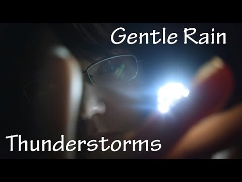 ASMR Light Triggers, Positive Gentle Whisperings During a Thunderstorm