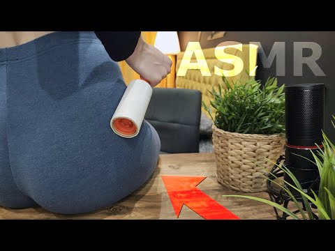 ASMR Sticky Cleaning Leggings Satisfying Sounds | No Talking