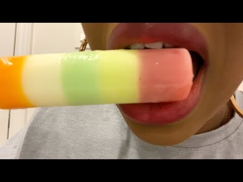 ASMR Popsicle Eating Sounds .............. Custom video request