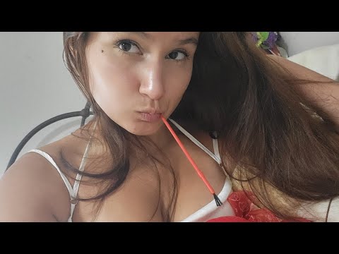 ASMR positive affirmations and paintbrush nibbling ! (plus heartbear)