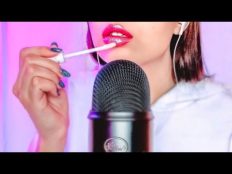 Asmr Tapping nail and lipstick application, mouth sounds