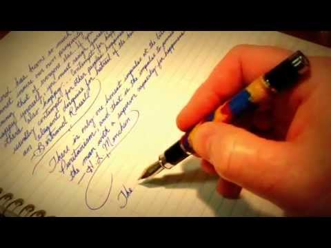 Writing with a Duke Fountain Pen - ASMR