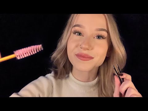 ASMR | Doing Your Eyebrows (Personal Attention, Soft Spoken, Spoolie Nibbling)