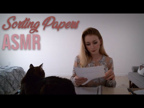 ASMR Paper Sorting | Tearing, Folding & Page Flipping (No Talking)