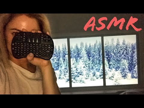 Typing on Keyboard & Clicking Controller Sounds with Snow in Background ASMR