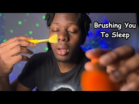 ASMR Face Brushing & Personal Attention For Sleep
